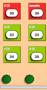 tables du plan de salle