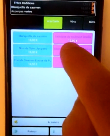 logiciel de restaurant sur mobile Android