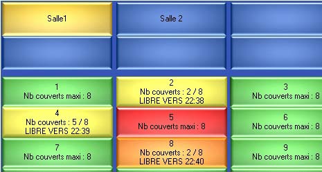 Bar Resto d'HT-Soft : Tables - Serveurs (3)