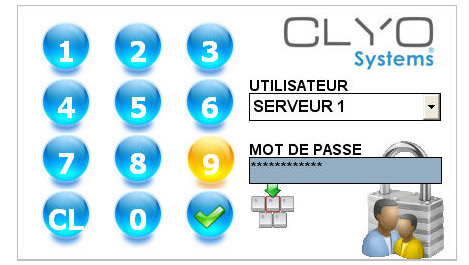 Clyo Restaurant: Gestion et profils des serveurs - Droits d'accs aux fonctions - Cls Dallas (2)