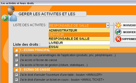 Easy Resto * : Gestion des droits d'accs des serveurs (9) -- 27/03/08