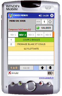 Easy Resto Pocket * : Gestion facile des menus et des cuissons sans quitter la table du client! -- 28/01/12