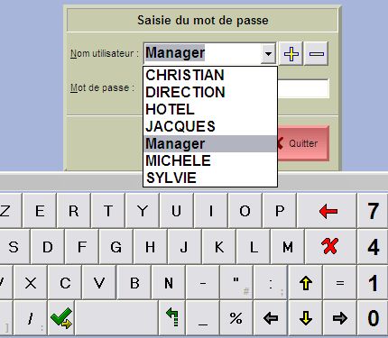 saisie du mot de passe du serveur dans FirstClass