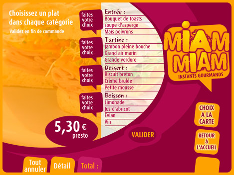 Exemple de menu avec l'Itaborne