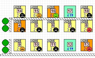 Orchestra restaurant: plan de salle