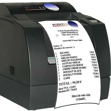 imprimante-ticket de caisse utilisée par first class pointex