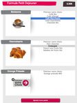 Clyo Restaurant : Commande d'une formule/menu sur le site web -- 10/10/12