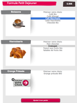 Clyo Restaurant: Commande d'une formule/menu sur le site web -- 10/10/12