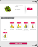 Clyo Restaurant : Accompagnements, cuissons, options gratuites/payantes sur l'interface web de commande