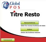 GlobalPos Titre Resto : Processus - Impression du bordereau CRT (1)