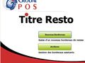 GlobalPos Titre Resto: Processus - Impression du bordereau CRT (1) -- 11/07/07