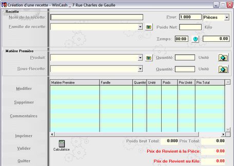 Logiciel de Restaurant - WinCash : Livre de caisse - Remise en